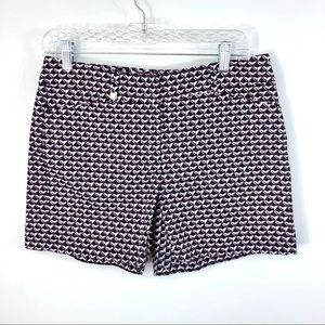 White House Black Market geometric pattern shorts